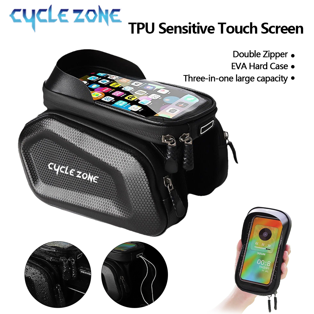 Phone Zone Accessories & Repair Photos - 自転車電話バッグバイクトップフロントチューブフレームバッグサイクリングフロントバッグタッチスクリーンロード MTB マウンテンバイク電話バッグアクセサリー