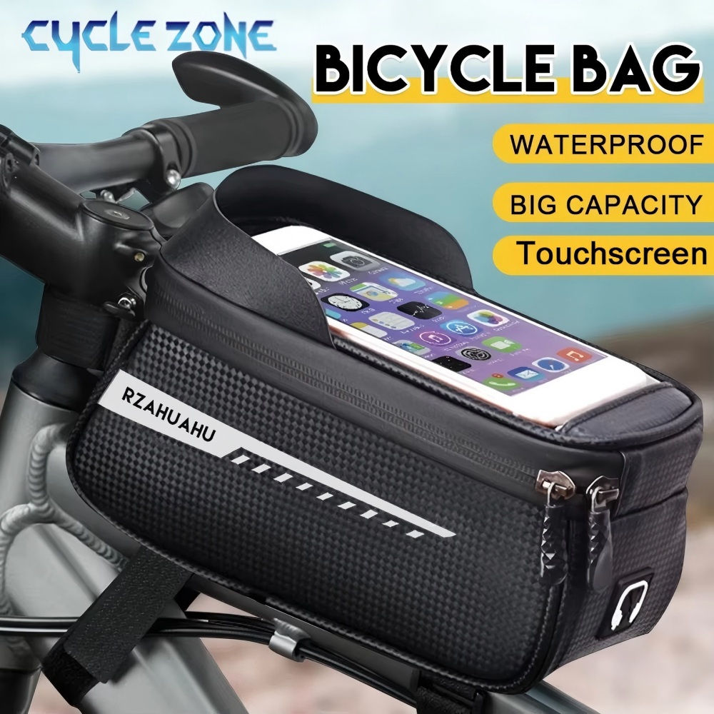 Phone Zone Accessories & Repair Photos - 自転車フロントビームバッグフロントチューブサイクリングバッグ自転車タッチスクリーン電話ケースホルダー防水サイクリングポーチ自転車アクセサリー