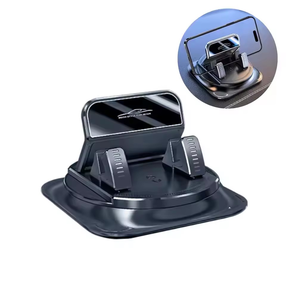 Phone Accessories Holder Car - 360 ° 度角調整可能な車載携帯電話ホルダー、滑り止めシリコン製ダッシュボード電話ホルダー、自由回転式ユニバーサルヘッドアップナビゲーションホルダー