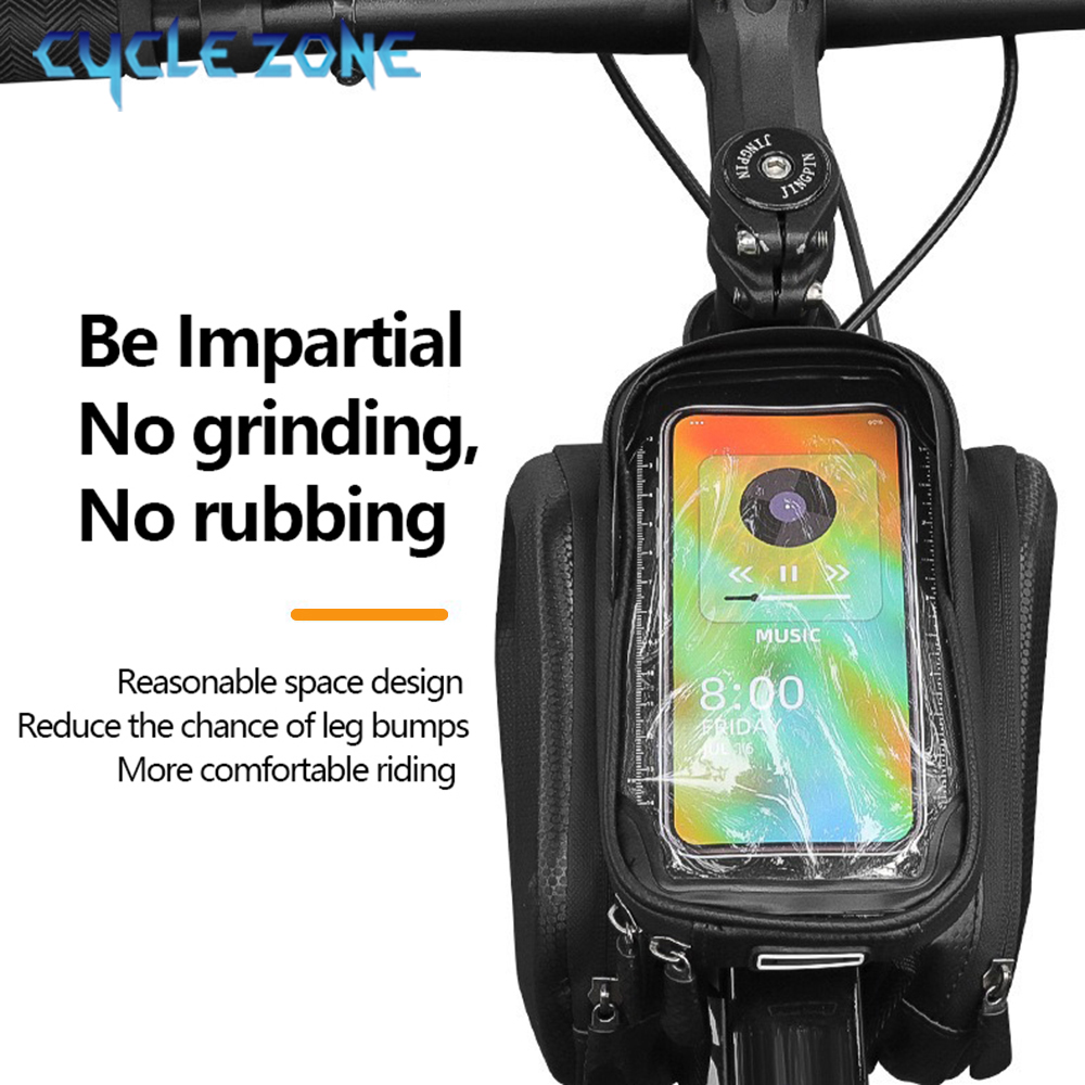 自転車電話バッグバイクトップフロントチューブフレームバッグサ - Phone Zone Accessories & Repair Photos のレビューと価格