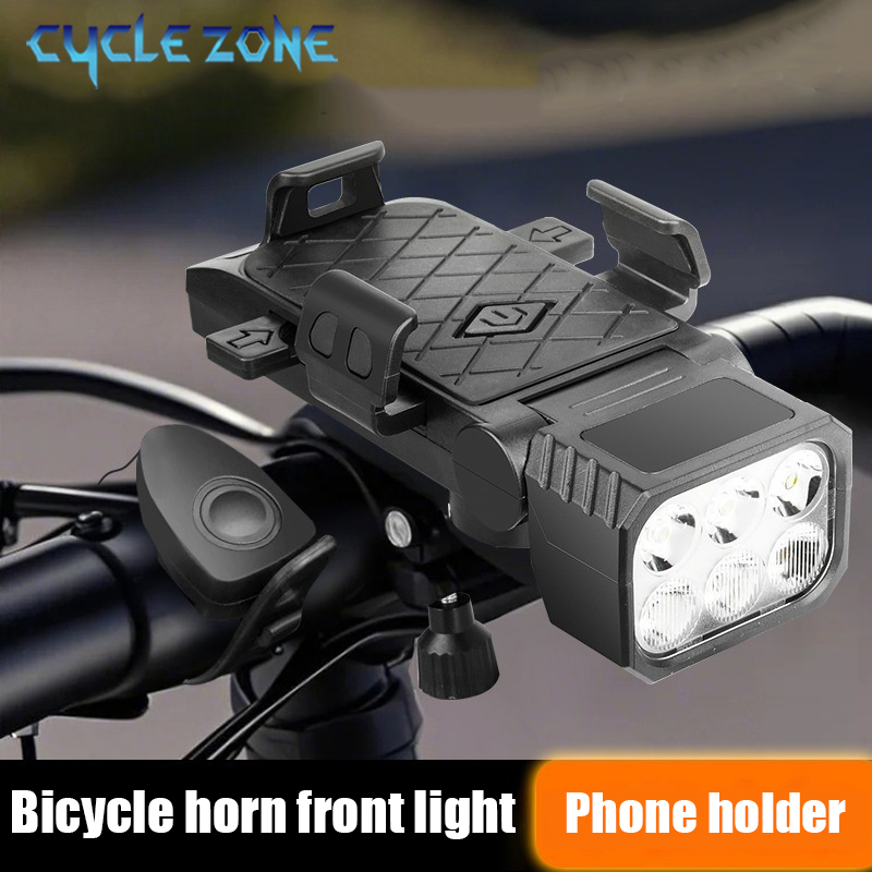 自転車フロントライト ホーン&電話ホルダー付き サイクリング - Phone Zone Accessories & Repair Photos のレビューと価格