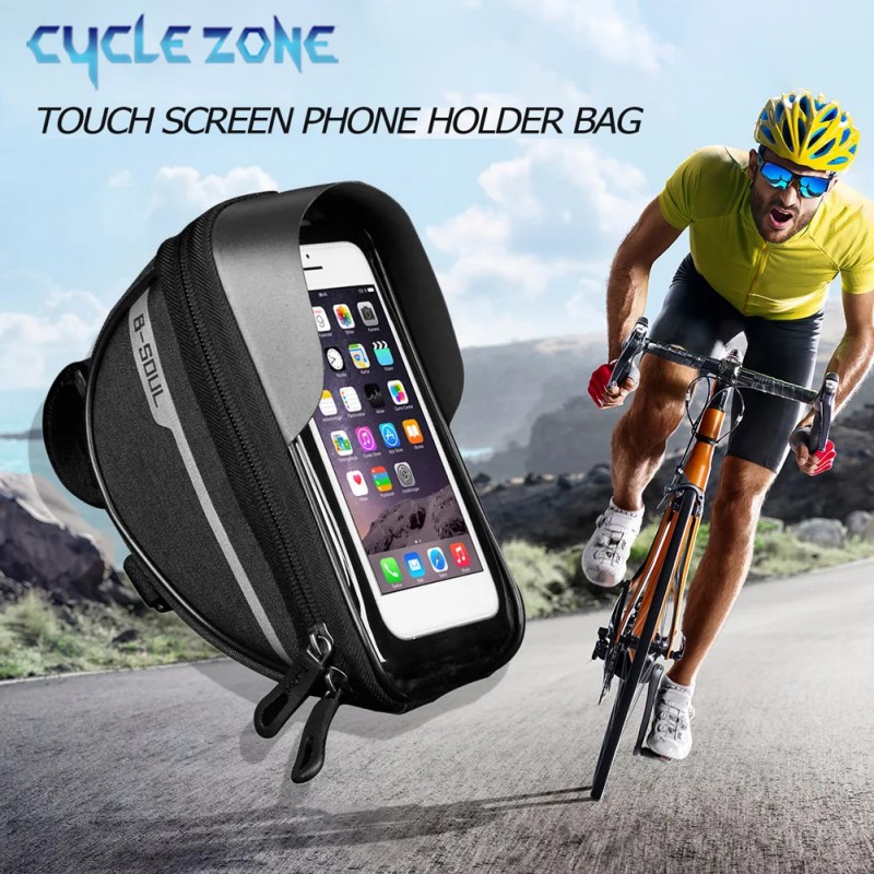 マウンテンバイクバッグタッチスクリーンサイクリングハンドルバ - Phone Zone Accessories & Repair Photos のレビューと価格