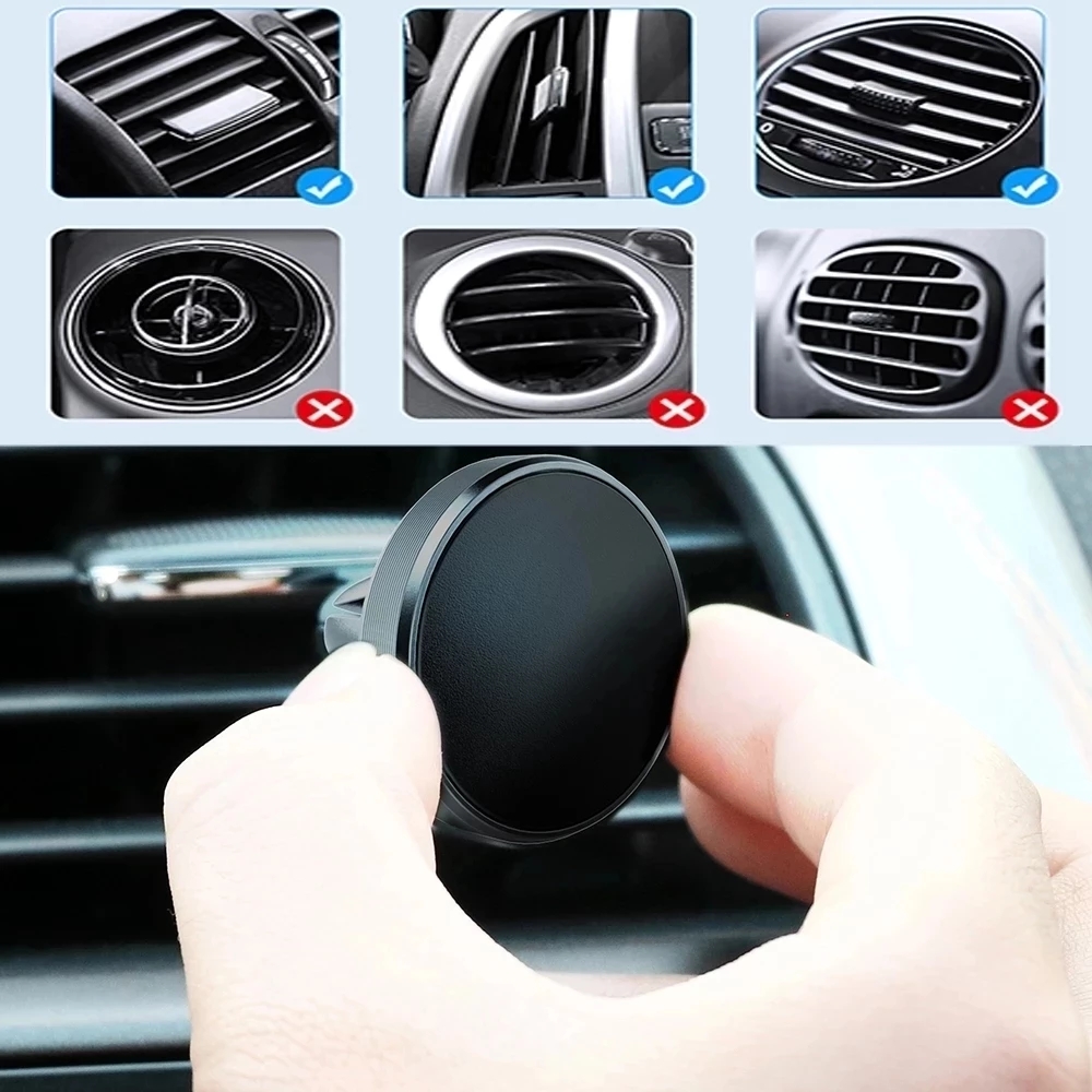 車載用マグネット式携帯電話ホルダー、iPhone 14、13 - Phone Accessories Holder Car のレビューと価格