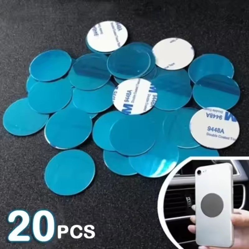 1/50個入り 超薄型金属プレートステッカー。磁石式の車載用 - Phone Accessories Holder Car のレビューと価格