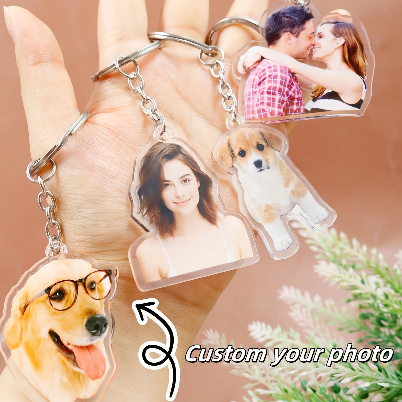 カスタム写真アクリルキーホルダー - 写真をアップロード、丈 - Phone Accessories Charms のレビューと価格