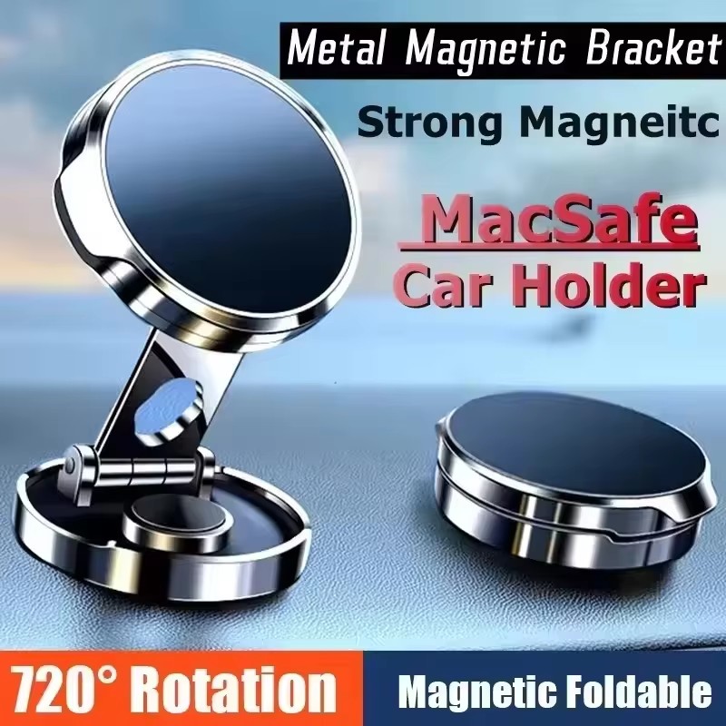 丸型折りたたみ式マグネットカーホルダー 360度回転式携帯電 - Phone Accessories Holder Car のレビューと価格