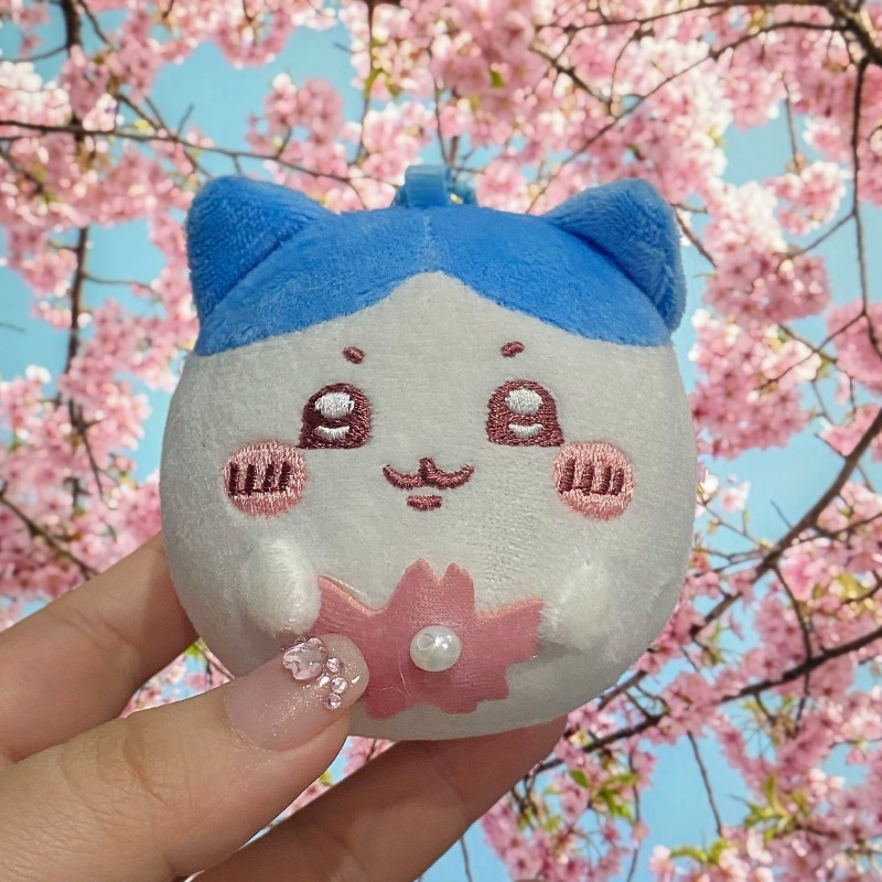 桜シリーズのぬいぐるみキーホルダー。可愛らしい丸いウサギのハ - Phone Accessories Charms のレビューと価格